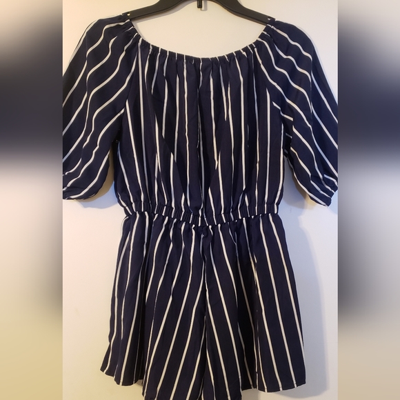 Urban Mix Off the Shoulder Cover Up Romper - Picture 3 of 4